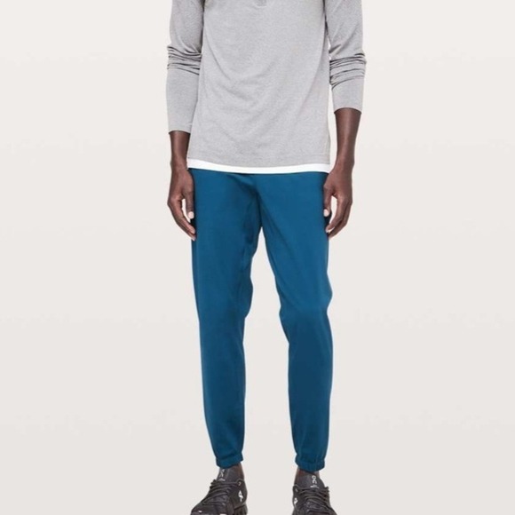 Lululemon Surge Jogger Running Training Pants Athletic Blue Reflective Mens - Picture 1 of 8